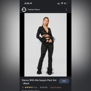 Dance with me sequin pants set